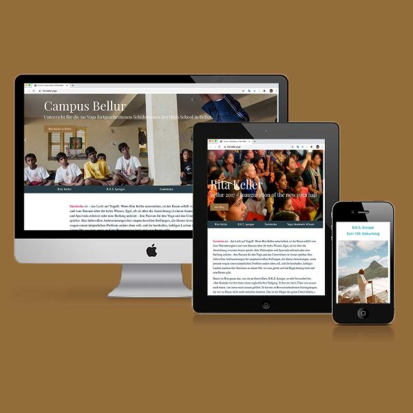 Iyengar Yoga Rita Keller – Moderner Webauftritt mit Infos, Seminaren & Iyengar Yoga.